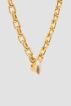 FOSSA GOLD CHAIN NECKLACE WITH CREAM ENAMEL