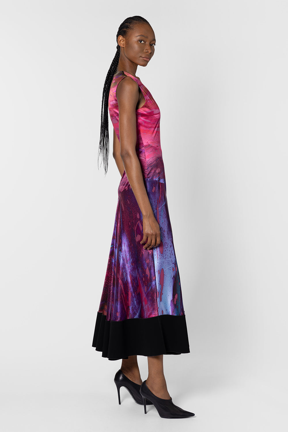 【ROKSANDA】 PINK×NAVYノースリーブ TRAPEZE DRESS ROKSANDA】 PINK×NAVYノースリーブ TRAPEZE DRESS ROKSANDA Pink x