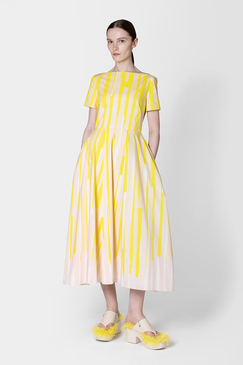 Designer Yellow Dress | Demetria | Roksanda