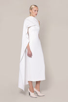 roksanda ivory dress Designer Midi Dress in Ivory | Odette | Bridal