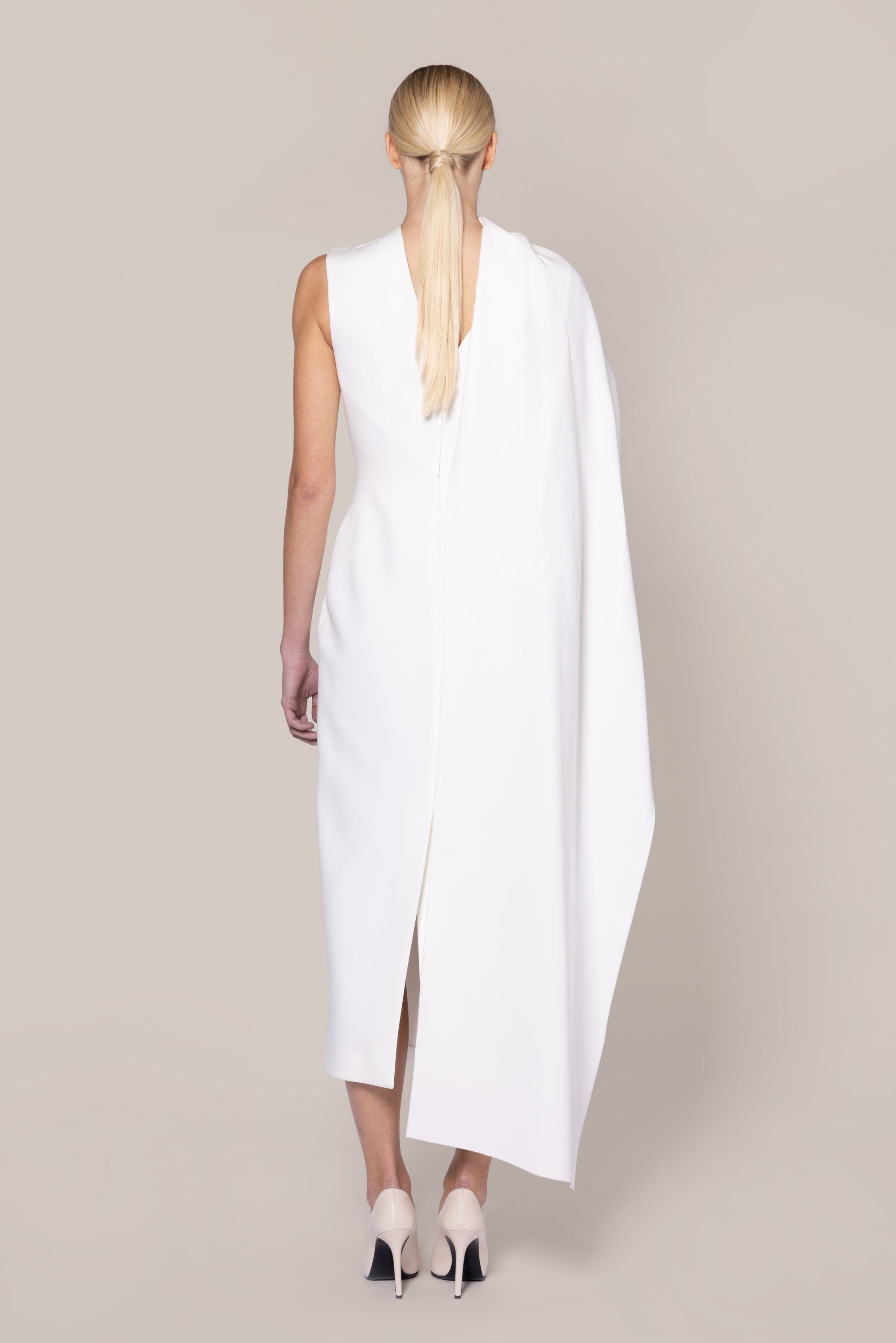 Edith Dress - Ivory/Rust