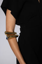 FOSSA BRACELET WITH BLUE ENAMEL