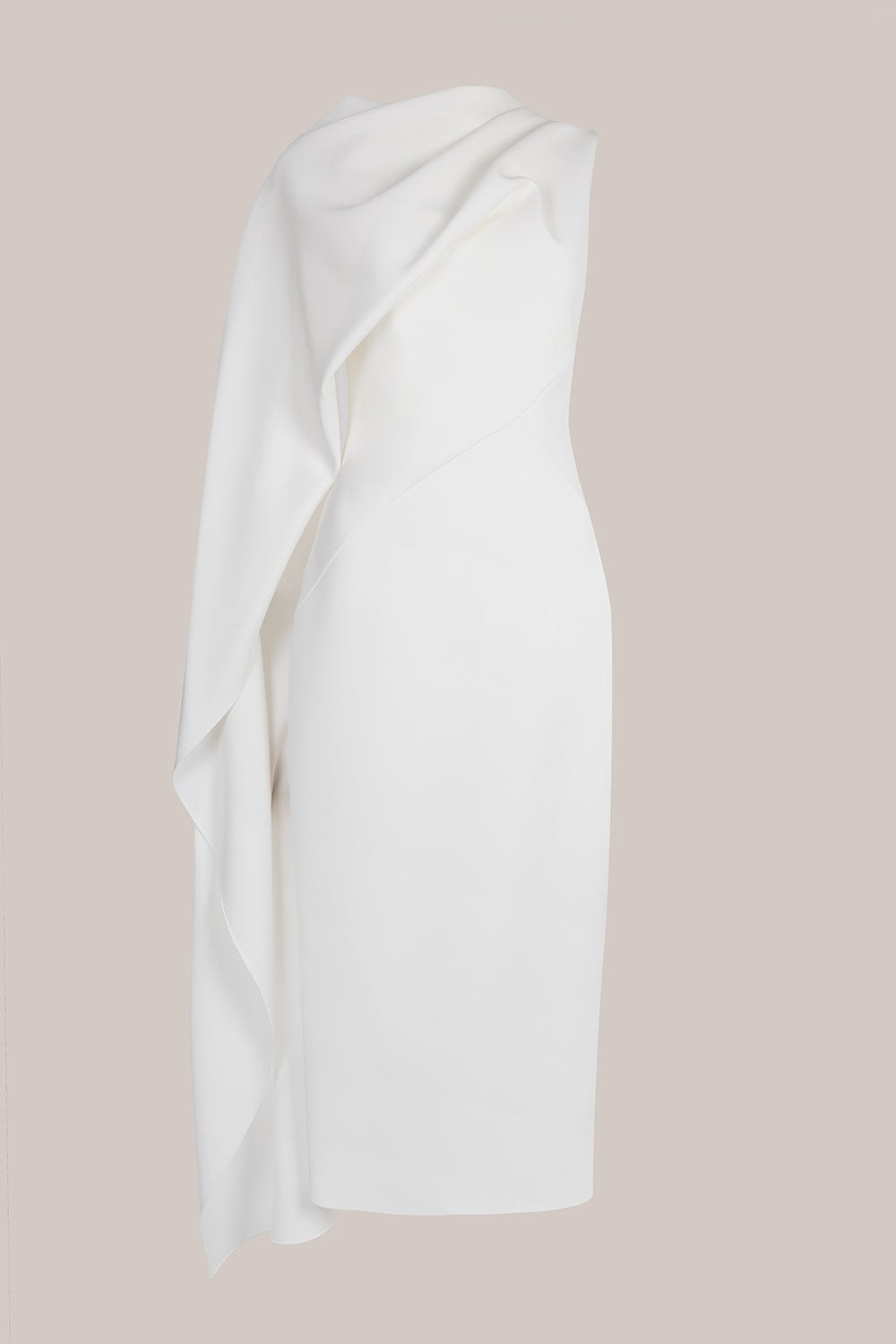 white christmas dresses Ethical & Sustainable Luxury White Midi Dress: the Ophelia
