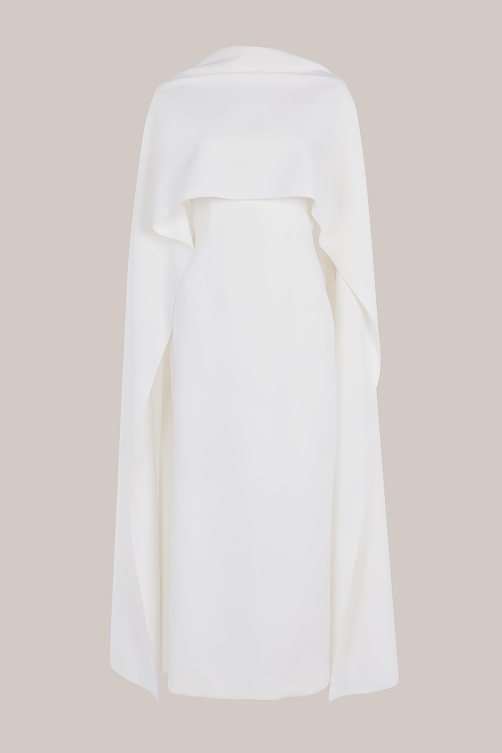 roksanda ivory dress Roksanda Crepe Draped Maite Maxi Dress - Ivory