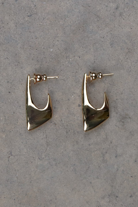 FOSSA MINI EARRING WITH BLUE ENAMEL